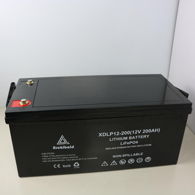 het Lithium Navulbare Lifepo4 Batterij Smart van 12v 200ah met Lcd de Batterijpak van het Schermbms